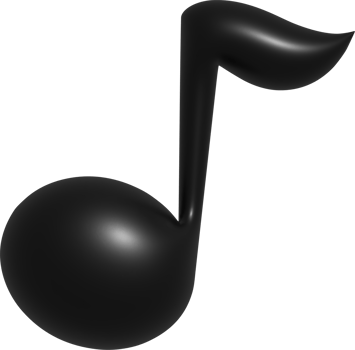 3d illustration of music note png