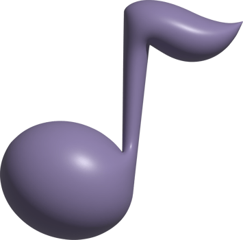 3d illustration of music note png