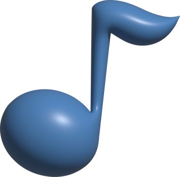 3d illustration of music note png