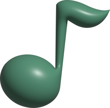 3d illustration of music note png