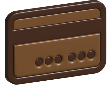 3d illustration of credit card png