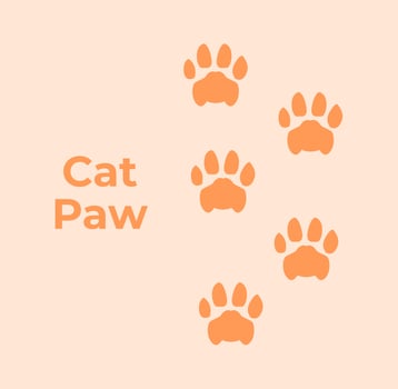 cat paws free design ilustration vector
