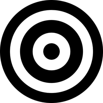 black and white circle target vector