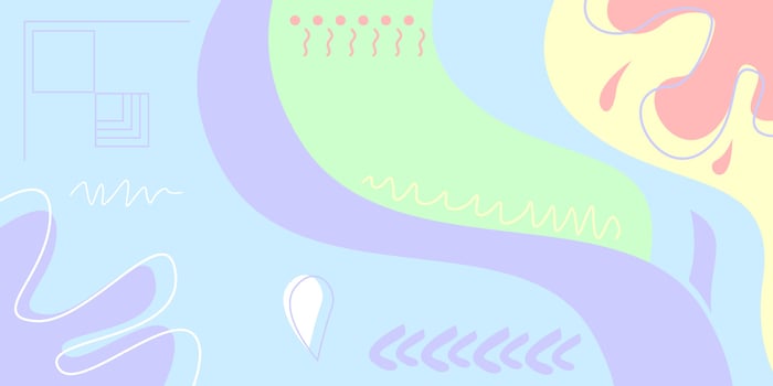 Cute banner background, flat design. With minimalist style and smooth vector