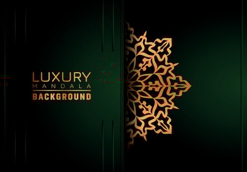 Luxury ornamental mandala background, arabesque style vector