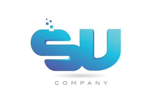 SV alphabet letter logo icon combination design. Creative template for business and company vector