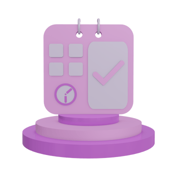 3D calendar icon with transparent background, perfect for template design, UI or UX and more. png