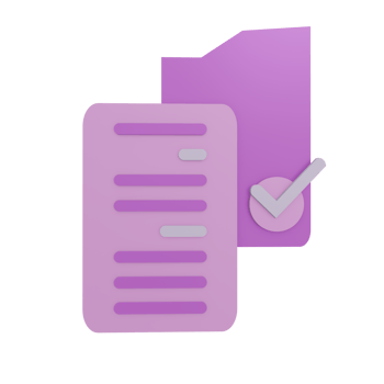 3D document icon with transparent background, perfect for template design, UI or UX and more. png