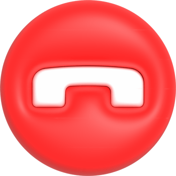 Realistic Phone Call button, Hotline and Call center icon, Customer support service 3D rendering png