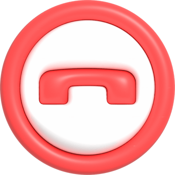 Realistic Phone Call button, Hotline and Call center icon, Customer support service 3D rendering png