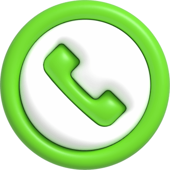 Realistic Phone Call button, Hotline and Call center icon, Customer support service 3D rendering png