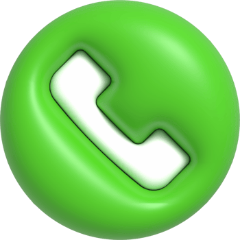 Realistic Phone Call button, Hotline and Call center icon, Customer support service 3D rendering png