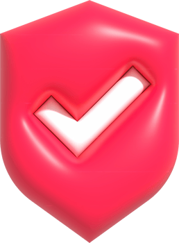 Guard shield icon, Safety shield with check mark inside, Security and Guaranteed 3d render illustration png
