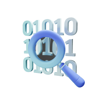 Binary code 3D icon png