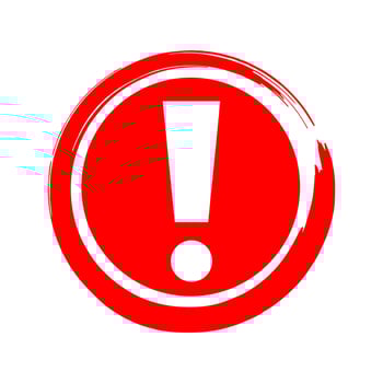 Caution, warning sign icon symbol vector illustration