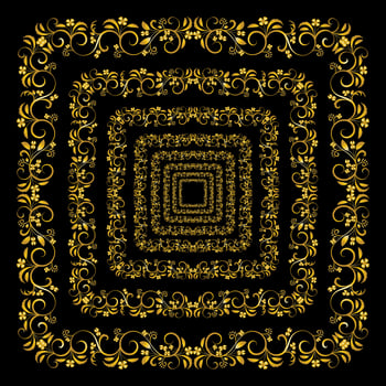 Decorative frames, Retro ornamental frame, Vintage rectangle ornaments and ornate border vector