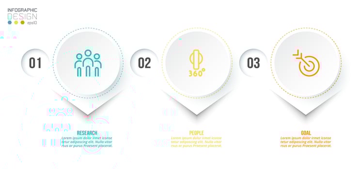 Timeline chart business infographic template. vector