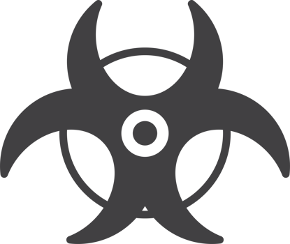 biological weapon symbol illustration in minimal style png