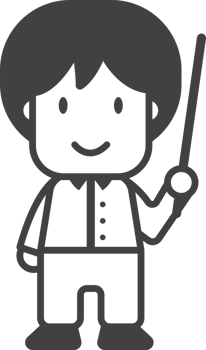 conductor of the orchestra illustration in minimal style png