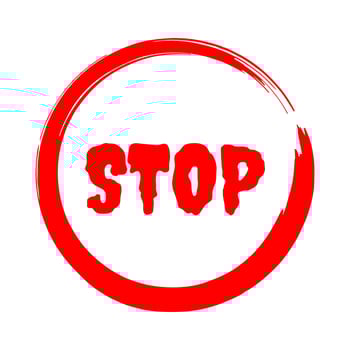 Stop sign icon symbol red design vector illustration