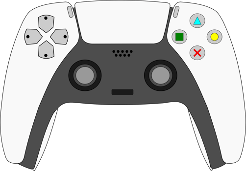 game controller. Gamepad for game console png