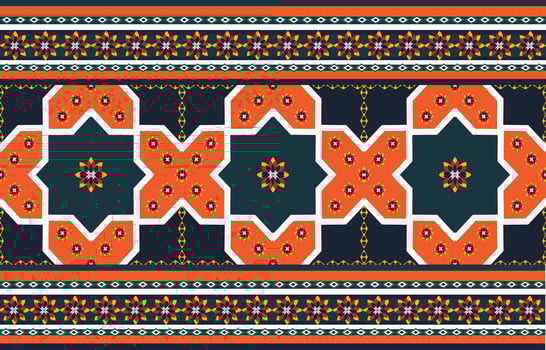 ethnic geometric seamless pattern vector. African Arab American Aztec motif pattern. vector elements designed for background, wallpaper, print, wrapping,tile, fabric patern. vector pattern.