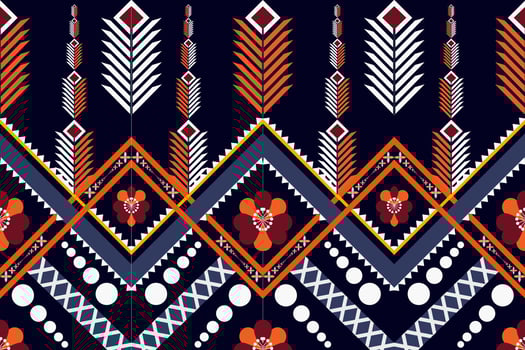 ethnic geometric seamless pattern vector. African Arab American Aztec motif pattern. vector elements designed for background, wallpaper, print, wrapping,tile, fabric patern. vector pattern.