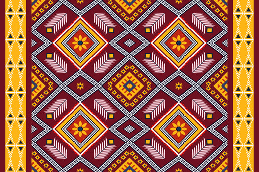 ethnic geometric seamless pattern vector. African Arab American Aztec motif pattern. vector elements designed for background, wallpaper, print, wrapping,tile, fabric patern. vector pattern.