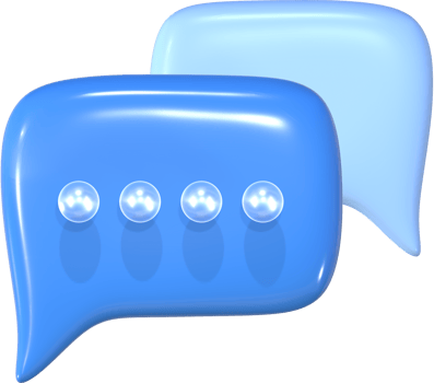 Comment box 3D icon illustration. png