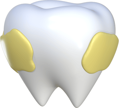 Teeth decay 3D icon illustration. png