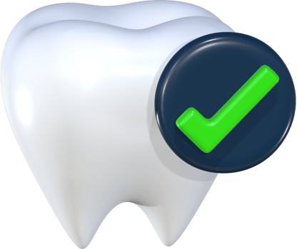 Dental teeth health care 3D icon. png