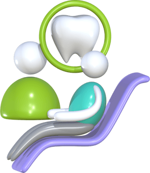 Dental teeth health care 3D icon. png
