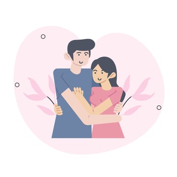 Valentines Day concept isolated person situations. Collection of scenes with people celebrating romantic holiday, couples on date, love relationship. Mega set. Vector illustration in flat design