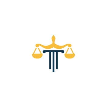 premium justice law firm law symbol logo design vector