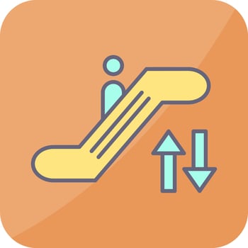 Escalator Vector Icon