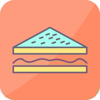 Unique Sandwich Vector Icon