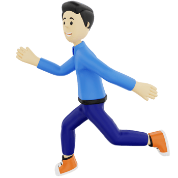 3d businessman character run png