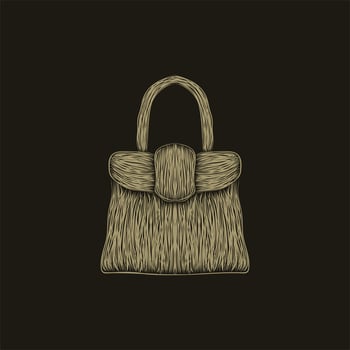 woman bag fashion illustration artwork design vector