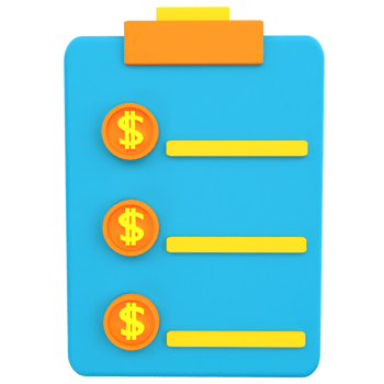 3D business target checklist icon png