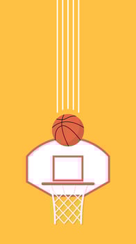 basketball cartoon vector. free space for text. wallpaper. copy space. vector