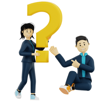 3d character is confused png