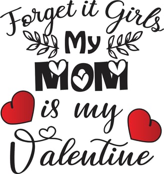 Valentine T-shirt Design vector