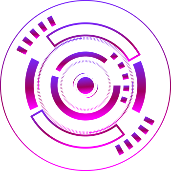 Tech circle technology network digital science icon element graphic design illustration png