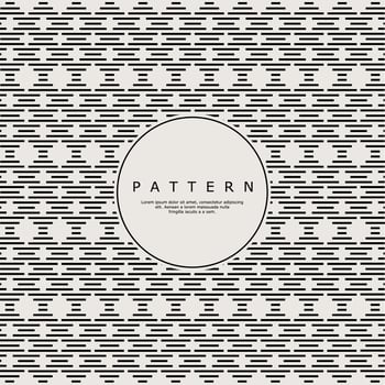 Vintage ornament line abstract pattern vector. Retro decorative line pattern vector