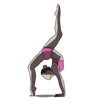 Hand drawn,Woman exercise in yoga png