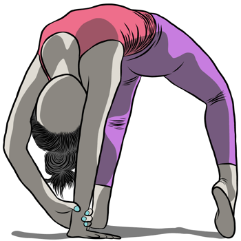 Woman exercise in yoga png