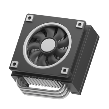 technology heat sink illustration 3d png