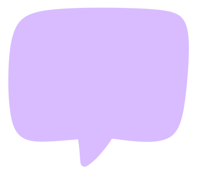 purple Speech bubble icon. png