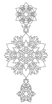 Vector mandala tattoo designs