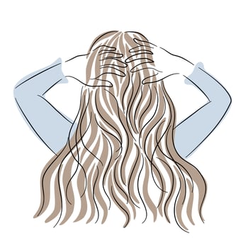 Vector vintage woman Designed on white background for card decoration, T-shirt design, pocket pattern, fashion, Digital print, Woman's Day, Clothes patterns, scrapbook, Canvas print  and more.